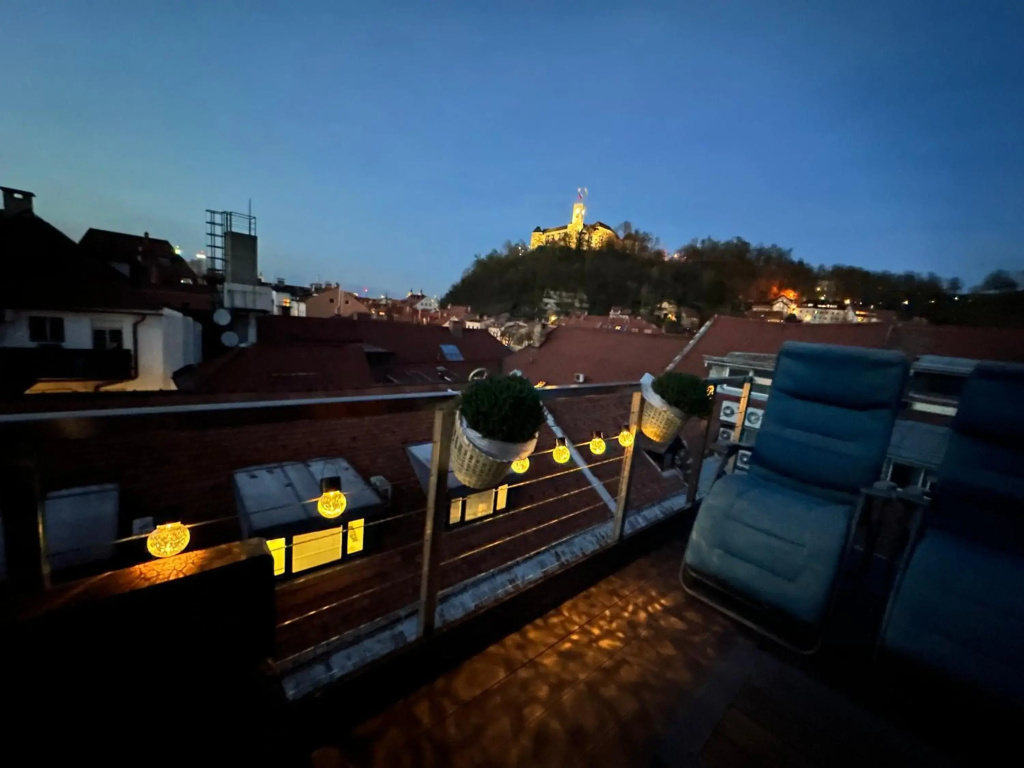 Top view residence in central Ljubljana
