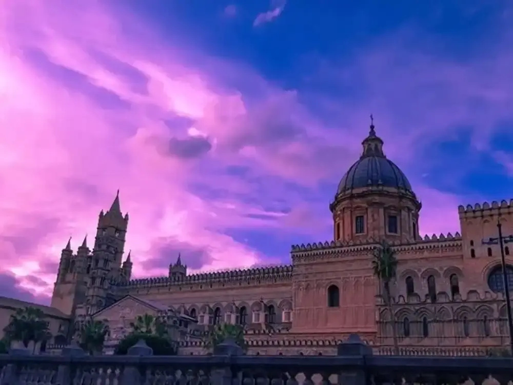 Terrace In The Historic Center In Palermo Pino