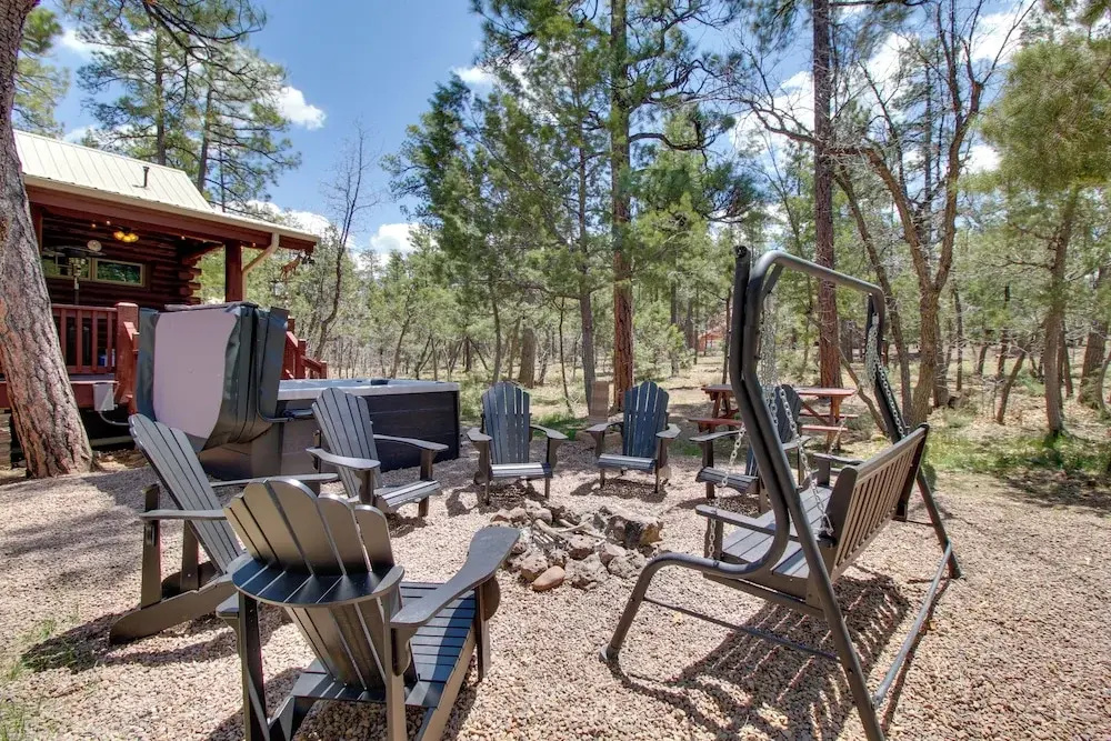Lakeside Cabin on 2 Acres w/ Fire Pit + Hot Tub!