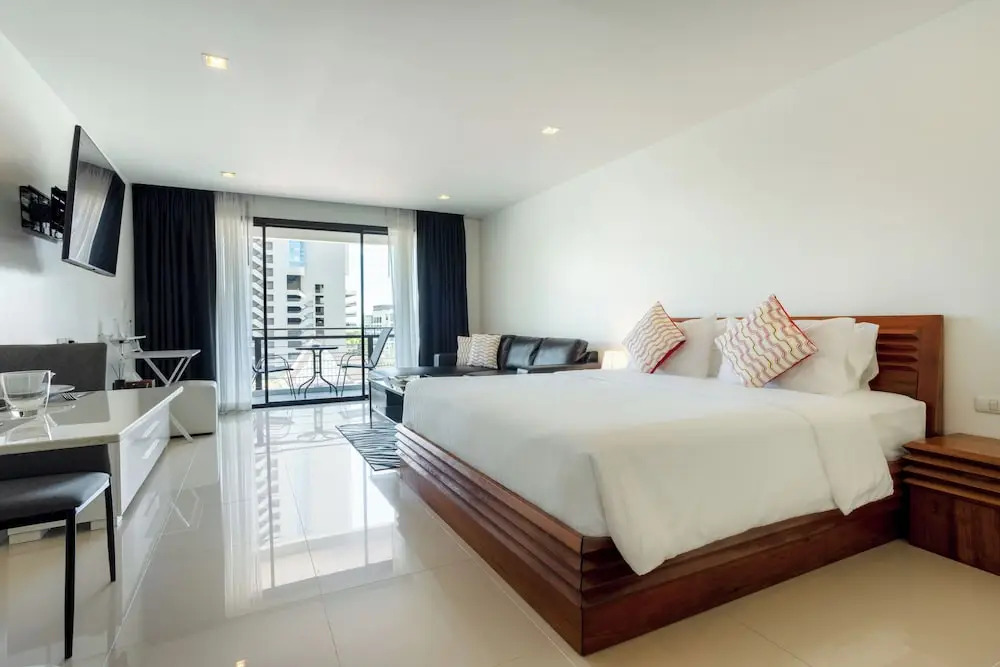 Двухместный люкс Deluxe с балконом двуспальная кровать в Citismart Luxury Apartments