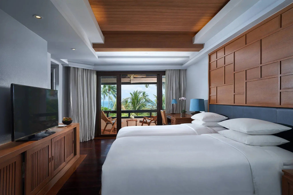 Double room with balcony and with garden view (twin beds)