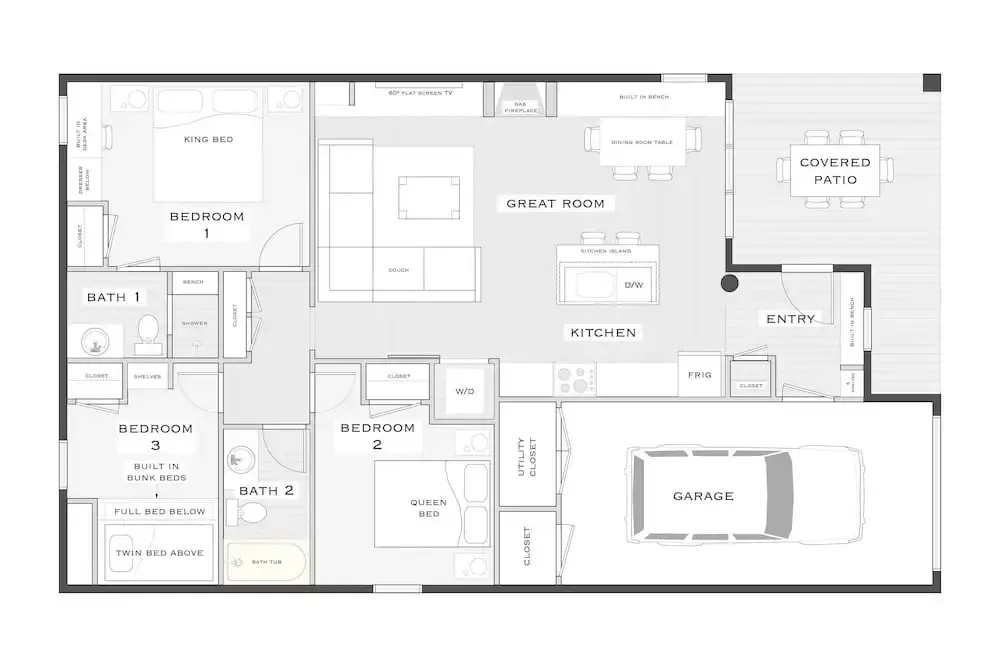 2 Blocks To Grand Lake: Updated Western Cabin! - фото 19