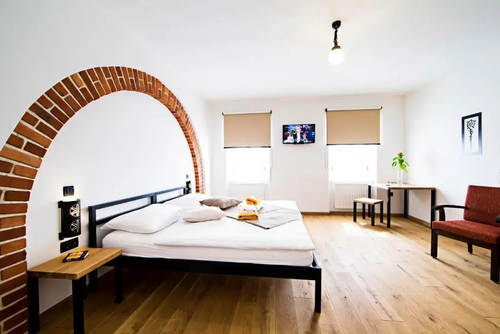 觀景標準雙人房,配有雙人床