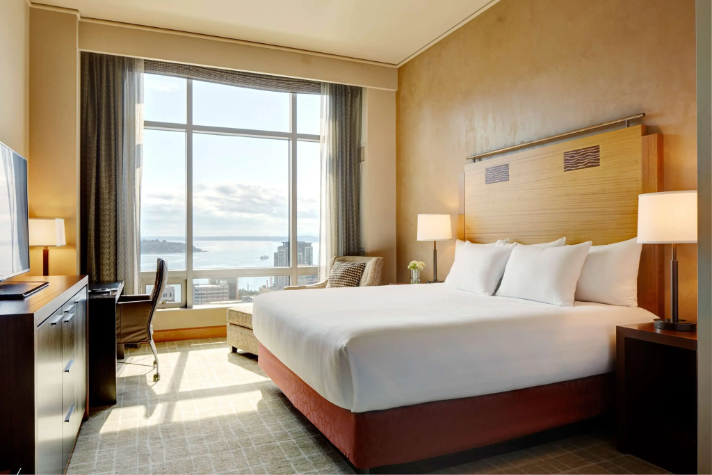 Double room with bay view (full double bed)