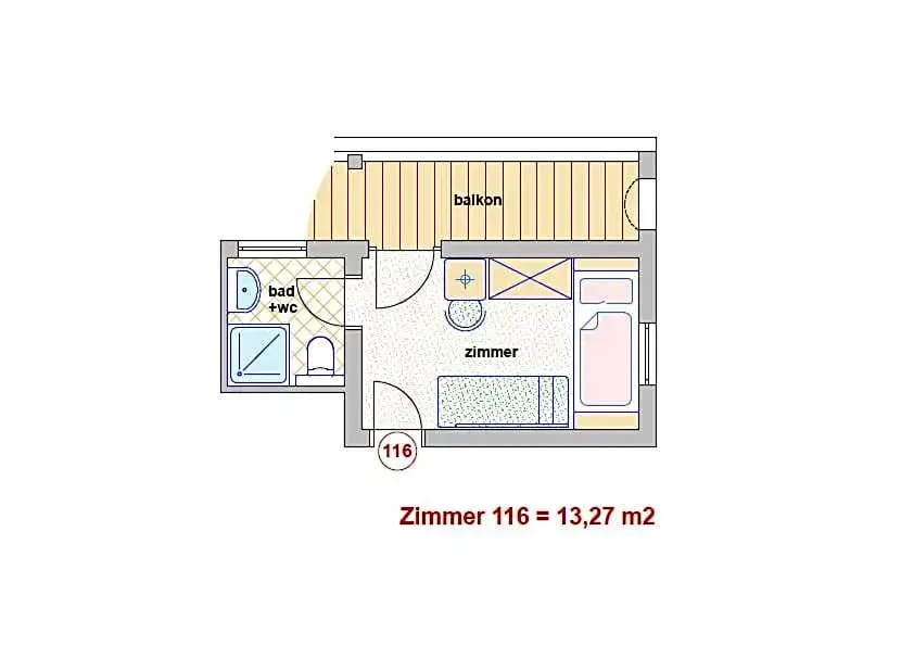 Hotel Garni Glockenstuhl - Chambres