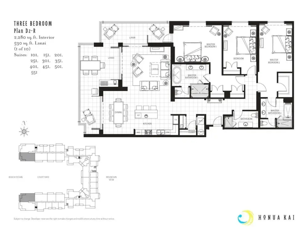 Honua Kai 2 Free Cars KBM Resorts Mountain and Ocean Views 2 Units, 5 Bedrooms HK Ml-3553