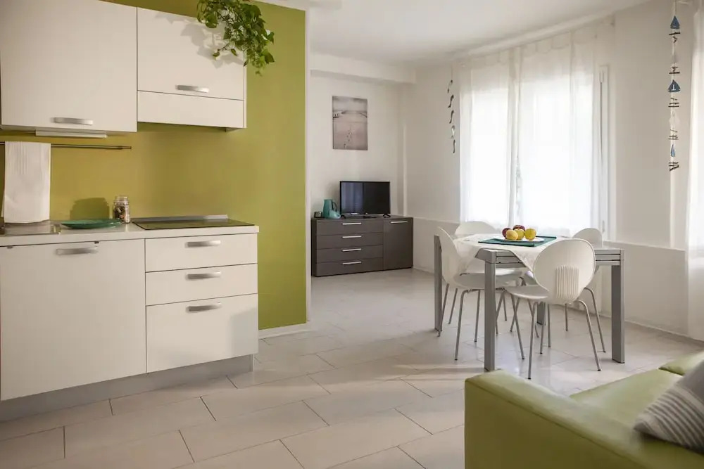 Семейные апартаменты Цокольный этаж c 1 комнатой в Residence Sunrise Cesenatico