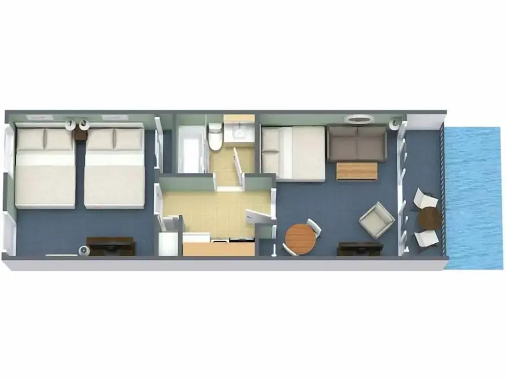1 Bedroom Deluxe room with balcony and oceanfront