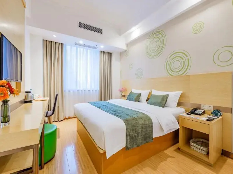 GreenTree Inn Shanghai Jingan Railway Station Xinzha Road Business Hotel - Chambres