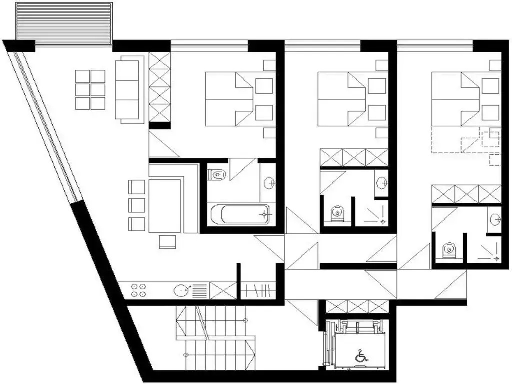 3 Bedrooms Apartment