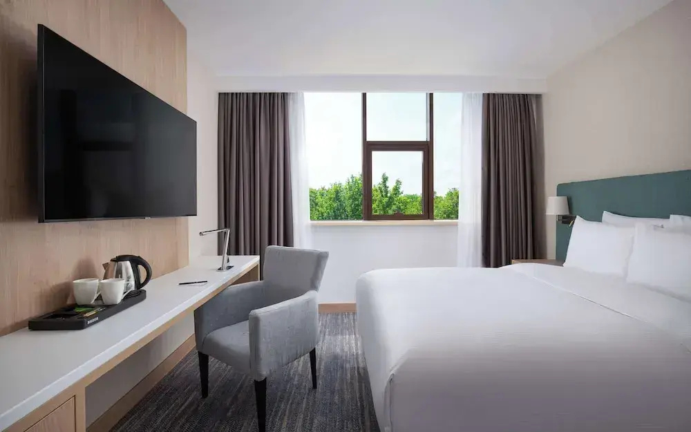 Двухместный номер с видом на город (двуспальная кровать) в DoubleTree by Hilton Shymkent