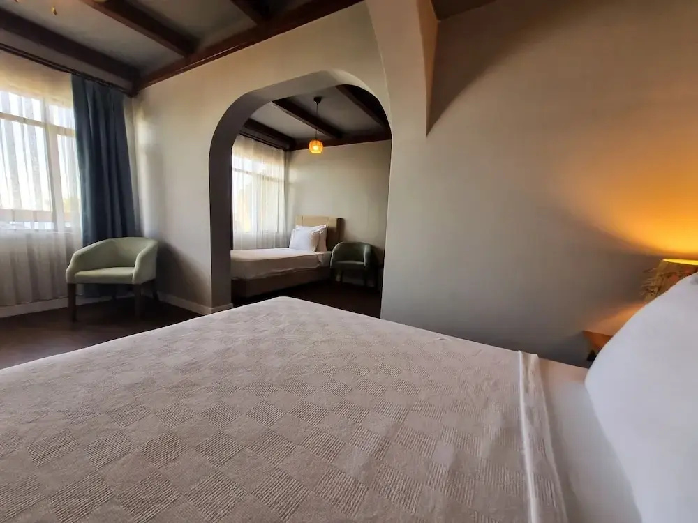 Deluxe Double room with balcony and with sea view (full double bed)