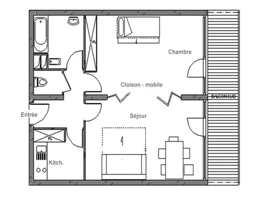 Voir la photo 1 — Appartement Les Menuires, 2 pièces, 5 personnes - FR-1-344-341