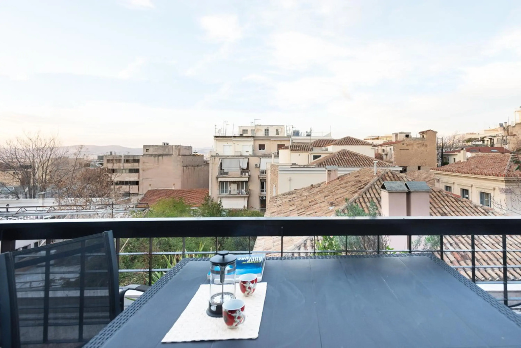 So Athens - Charming 1BD flat, Large terrace, Acropolis view