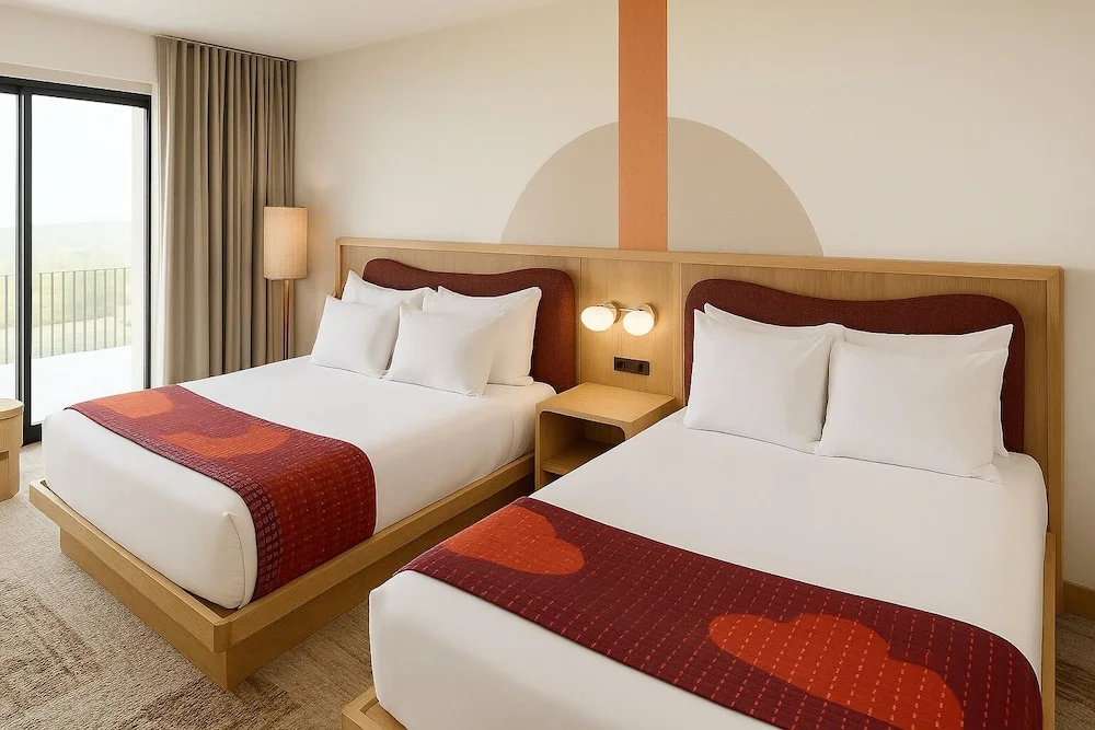 Deluxe Quadruple room with balcony