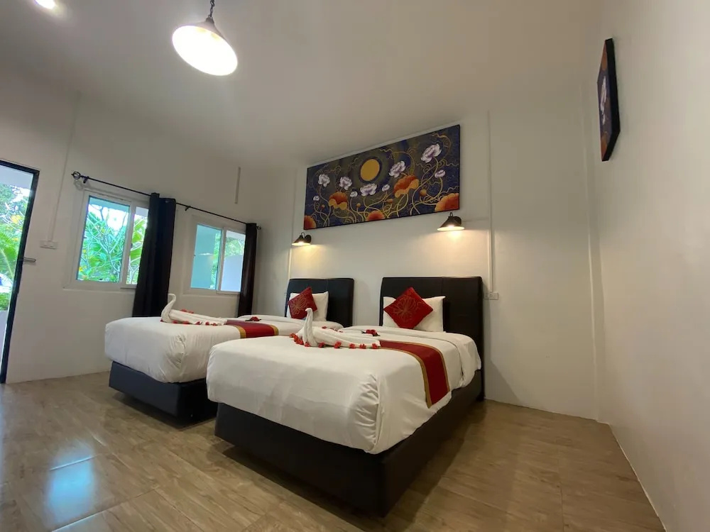 Двухместный номер Standard с видом на сад 2 отдельные кровати в The Krabi Forest Homestay