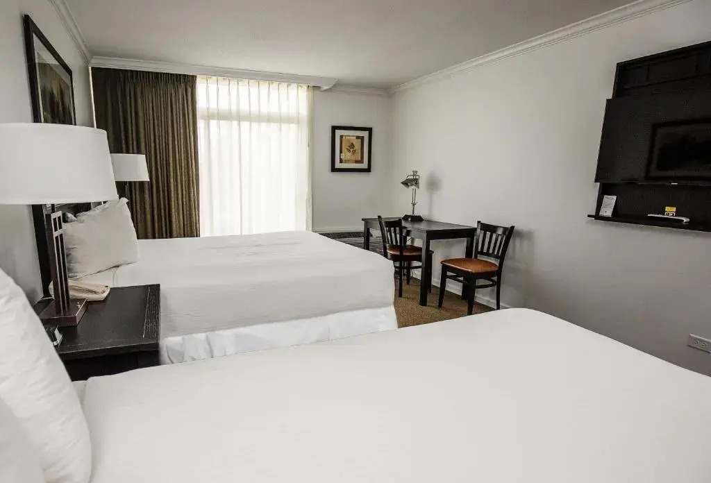 豪華四人房，湖景，雙人床