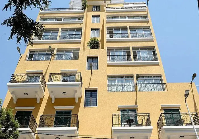 Double Studio with balcony and with street view (twin beds)