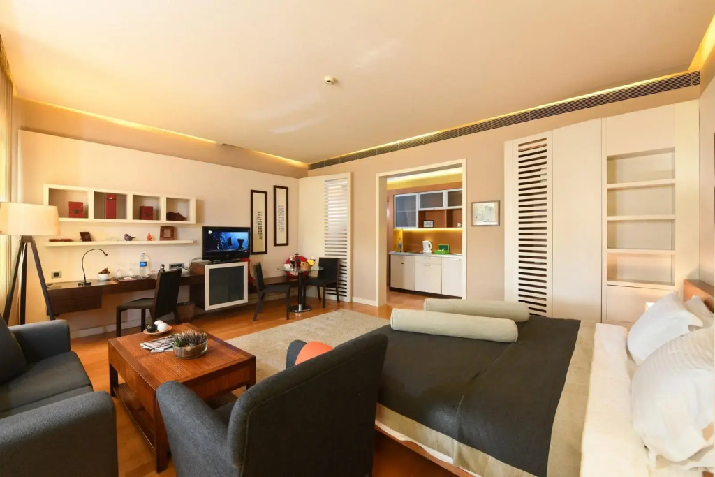 1 Bedroom Superior Double Suite with city view (full double bed)