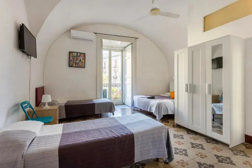 Standard Quadruple room with balcony and with view