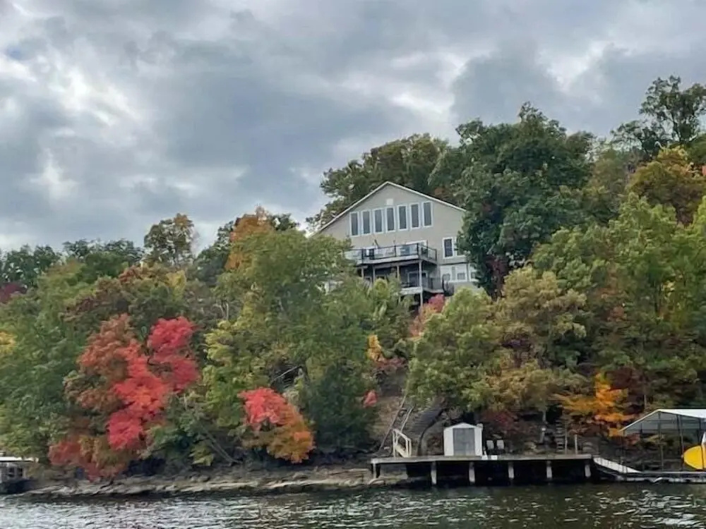 Lakefront Home w/ Double Deck, Slip, Firepit & Game Room