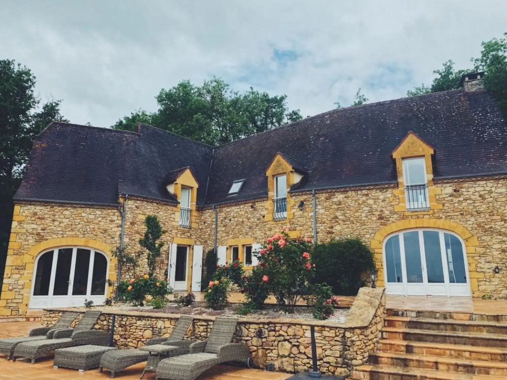Panoramic Chateau in the Dordogne Region of France