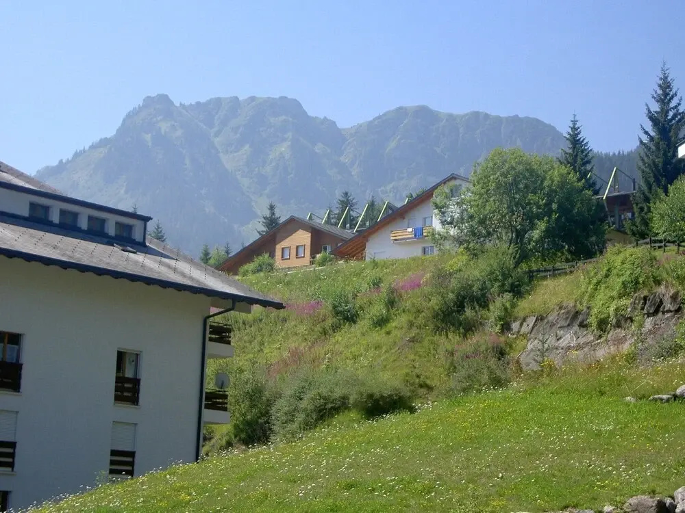 Apartment With one Bedroom in Torgon, With Wonderful Mountain View and Furnished Garden
