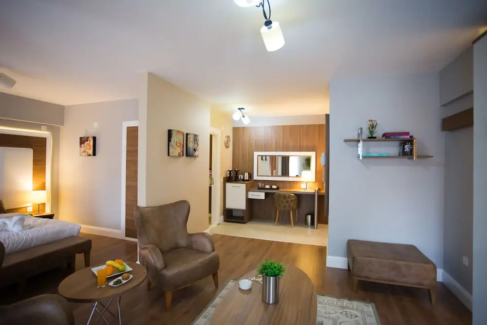 Deluxe Double room with balcony and with city view (full double bed)