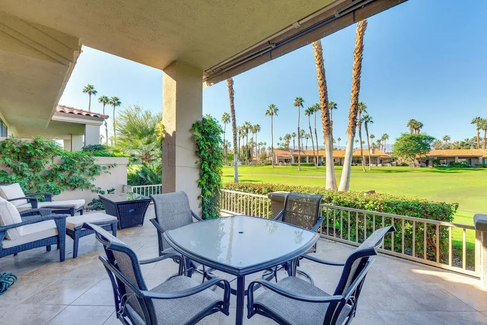 Mtn View & Fairway-facing Patio: Palm Desert Condo
