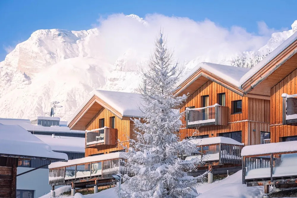 Chalet by the ski Lift With Balcony and Sauna