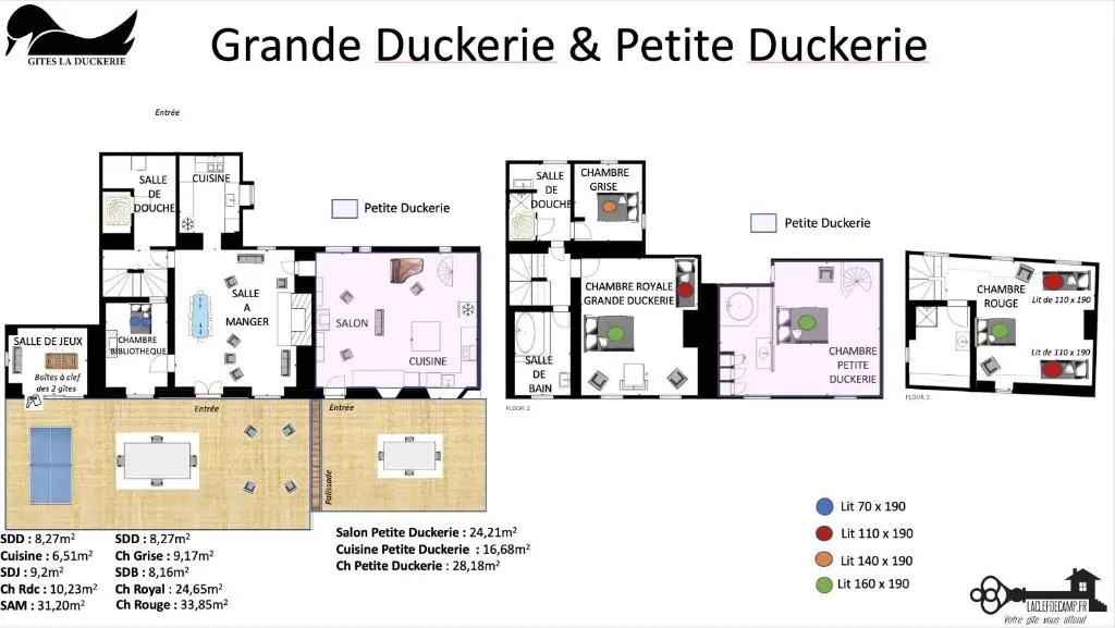 La Petite Duckerie, gite 4étoiles, SPA SAUNA EN OPTION, à 15 min de la mer, société La Clef Decamp
