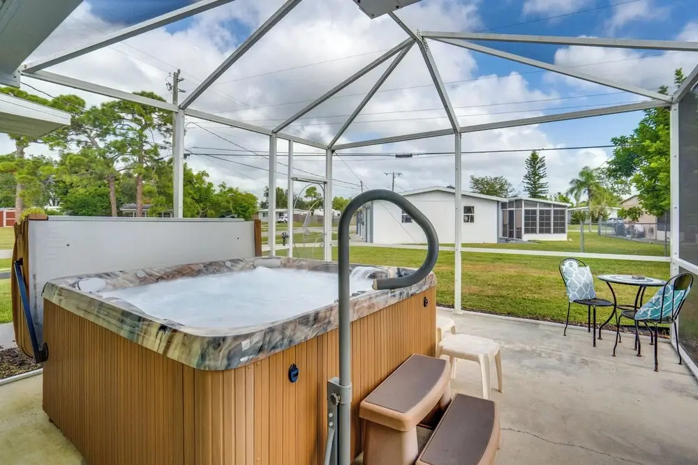 Relax in Hot Tub, Walk to Springs: North Port Home