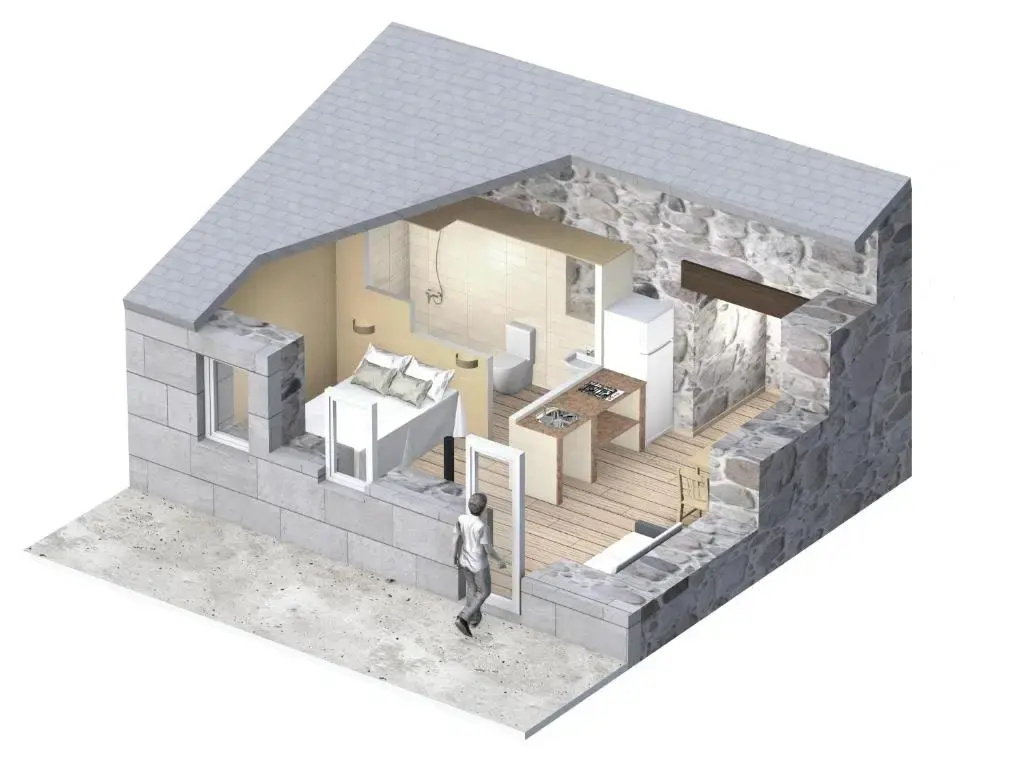 1 Bedroom Apartment with garden view