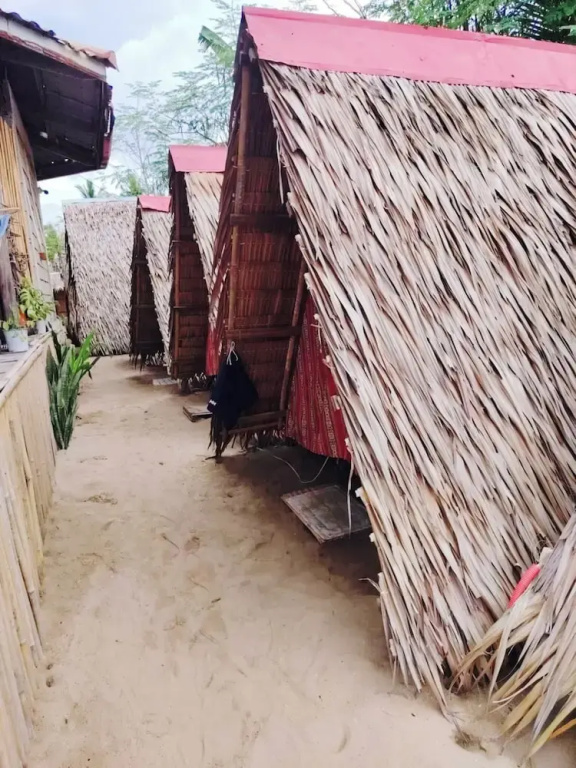 Tent with partial sea view