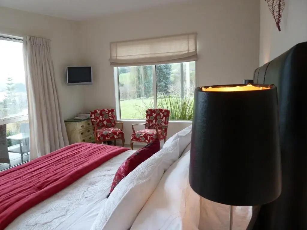 豪華雙人房，配有雙人床及景色