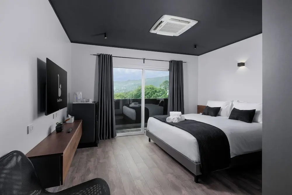 Deluxe Double room with balcony and with mountain view (full double bed)