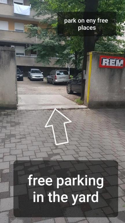 Zagreb center free parking