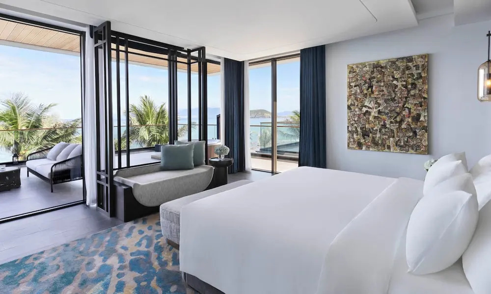 Вилла с бассейном с 4 комнатами oceanfront в Villa Le Corail, A Gran Melia Hotel