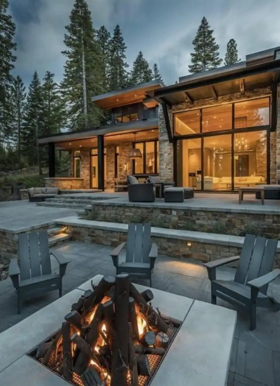 Cottage with balcony