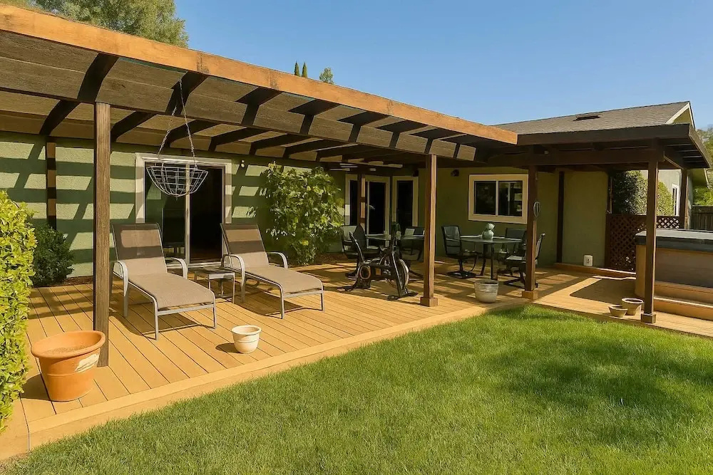 Mid-century Ojai Escape Hot Tub Serene Garden