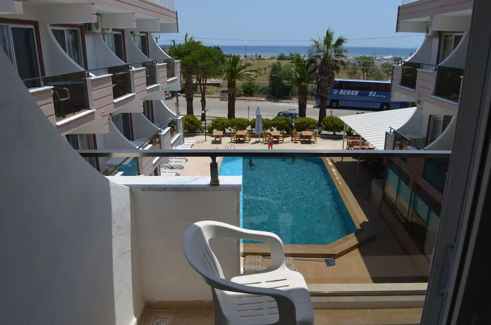Standard Double room with balcony and with pool view (full double bed)