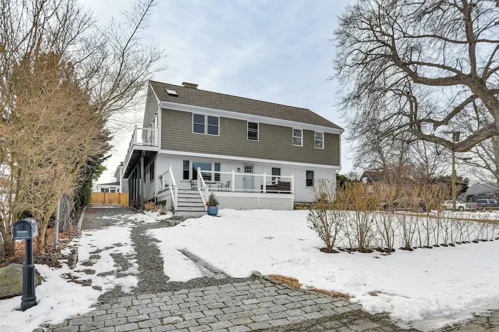 Walk to Beach: Jamestown Home w/ Bridge Views!