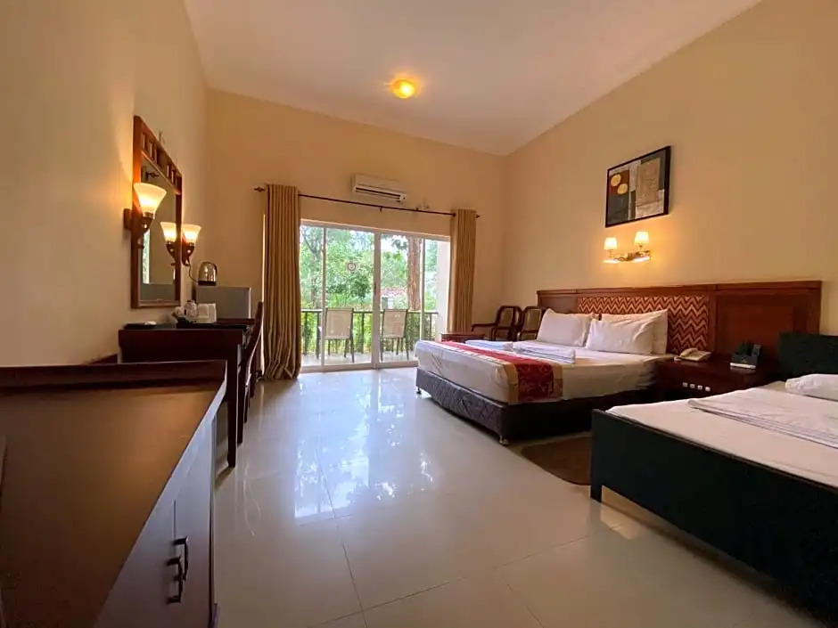 豪華四人房，配有雙人床