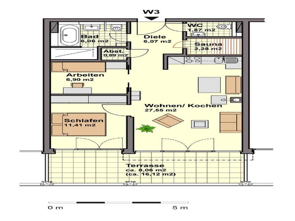 海景兩臥房公寓