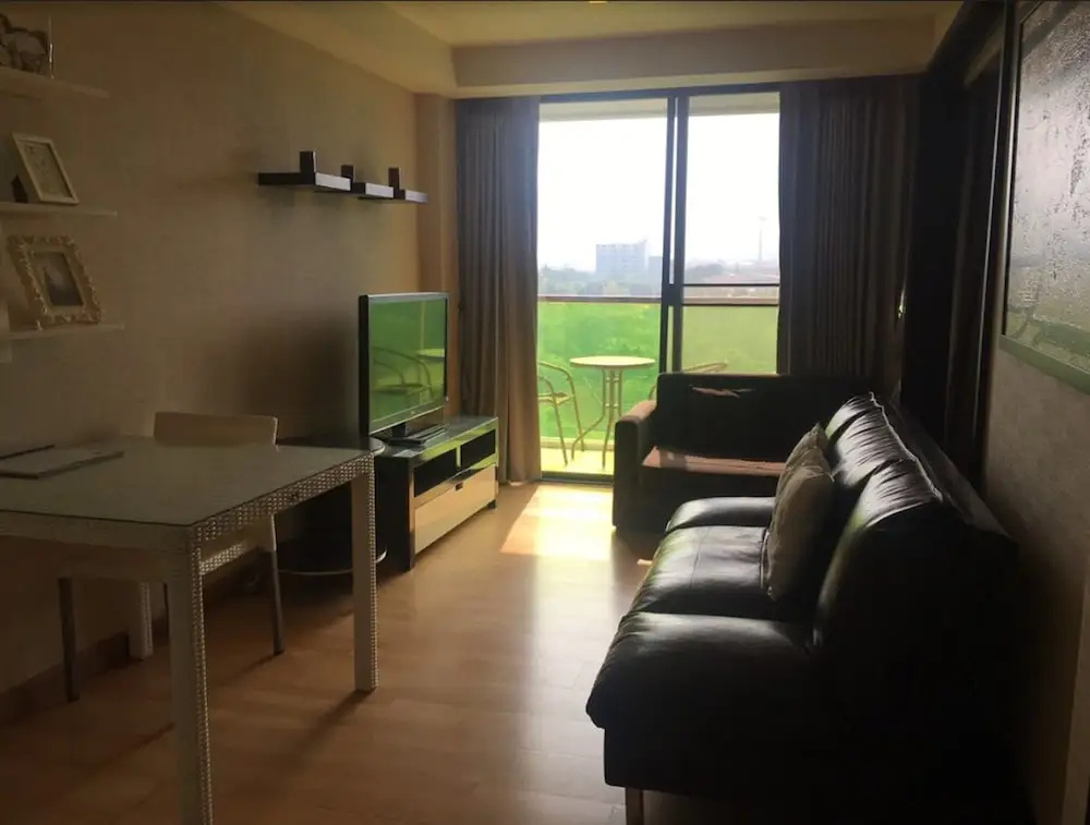Studio with balcony