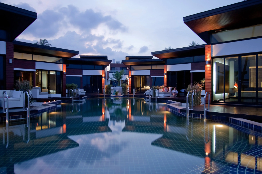 Villa with pool view