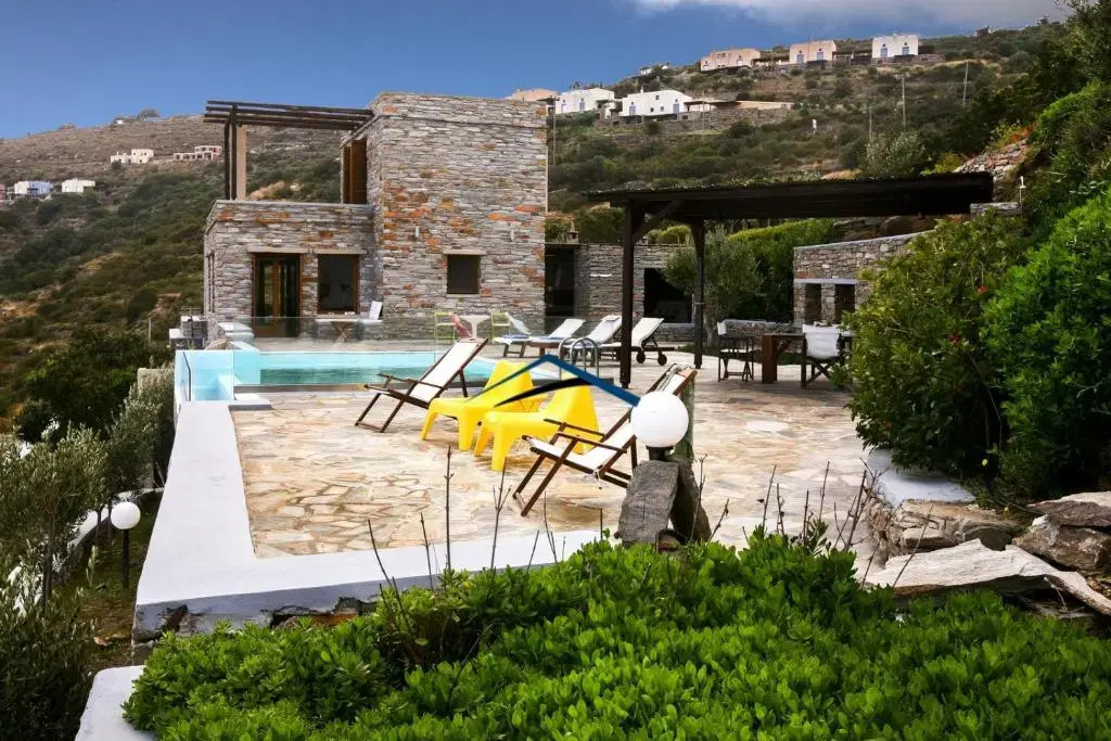 Villa Ailiea with a swimming pool and fantastic sea view near Ioulis - фото 14