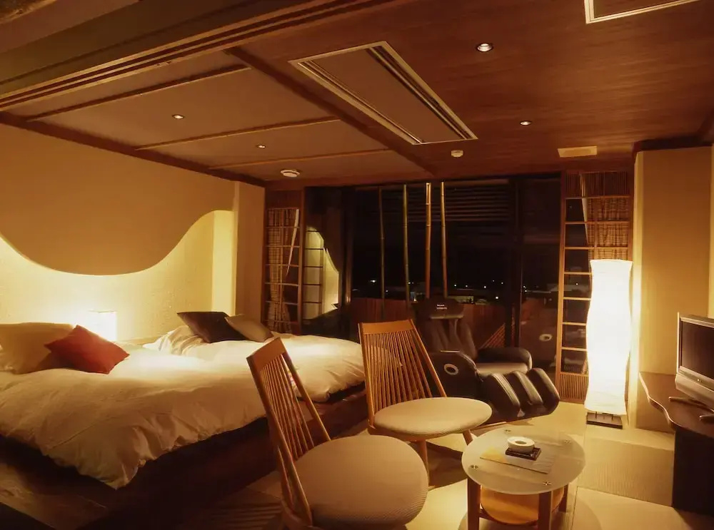 Double Suite Room with Open-air Bath (twin beds)