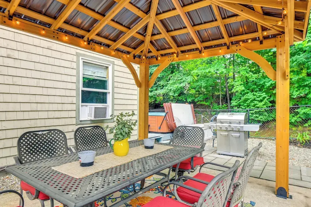 Walk to Water: Lake Winnipesaukee Home w/ Hot Tub