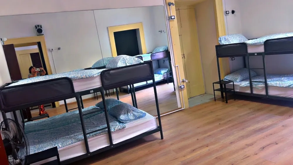 Bed in Dorm with city view